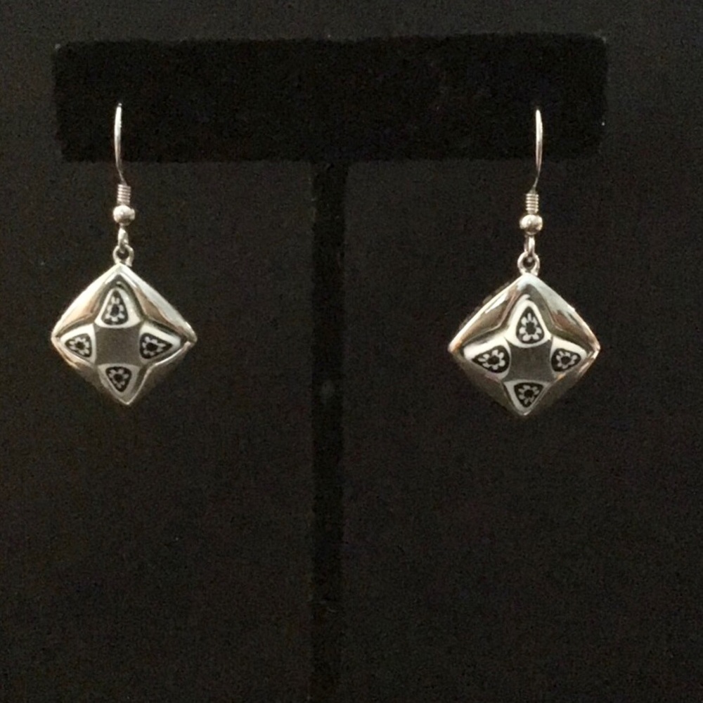 🆕 Murano Millefiori Silver earrings